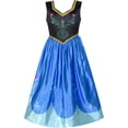thumbnail image 5 of Princess Dress Anna Costume Dress Up Cosplay Cloak Snowflake 5, 5 of 9