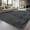 Dark Gray, variant on Solid Color Fluffy Rugs, Non-slip Soft Shaggy Floor Carpet Mats & Rugs for Room Decor, Washable Non-slip Modern Area Rug, Modern-style Decorative Carpets for Home Livingroom Bedroom, Tie-dye Coffee