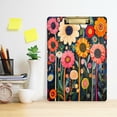 thumbnail image 2 of FORMRS Acrylic Clipboard with Low Profile Clip Standard A4 Letter Size, 12.5" x 9", Large Colorful Flowers, 2 of 8