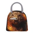 thumbnail image 1 of Fotbe Cool Fire Lion Bolsa de Almuerzo con Estampado, Lonchera Aislada, Contenedor de Comida Reutilizable Tipo Cooler a Prueba de Fugas, 1 of 6