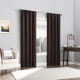 thumbnail image 5 of Sun Zero Laredo 2-pack 100% Blackout Rod Pocket Curtain Panel Pair, 37"x63", Chocolate, 5 of 7