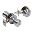 thumbnail image 1 of Home Plus LA2142 2.75 x 2.75 in. Apex Tulip Style Entry Lock &amp; Single Cylinder Deadbolt, 1 of 1