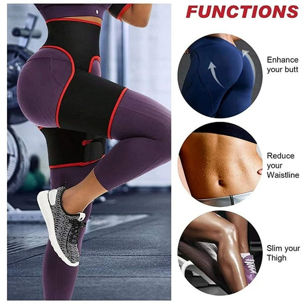 Neoprene Thigh Trimmer Waist Trainer Weight Loss Belt Compression Wrap Sciatica Brace Fat Burning Butt Lift