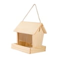 thumbnail image 4 of Comedero de madera para pájaros, herramienta de alimentación colgante para exteriores,, 4 of 9