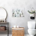 thumbnail image 6 of Botanical Bathroom Wall Art Flower Bathroom Pictures for Wall Canvas Prints Modern Home Decorations For Bathroom Kitchen Laundry Room Bedroom Framed Ready To Hang 16"x12", 6 of 6
