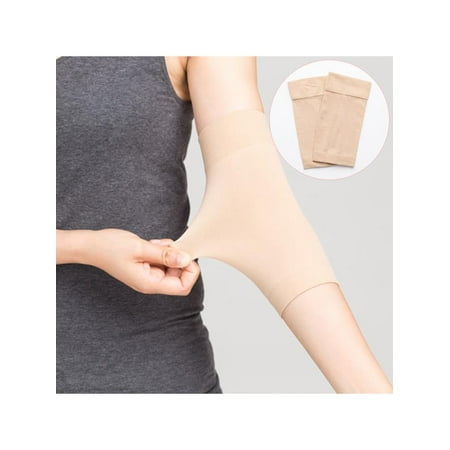 Dual Band Compressor - 1 Pair Skin Color Waterproof Arm Tattoo Cover Up Compression Sleeves Band Concealer Support for Women