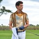 thumbnail image 3 of Balery Golden Drapes Pillars Clouds Camisa Polo de Hombre con Estampado, de Manga Corta y Tejido Medio, Camisa Tipo Golf Polo-3X-Large, 3 of 6
