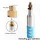 thumbnail image 4 of Adapter for CO2 Gas Converter - TR21-4 Female to TR21-3 Male Thread Copper Fitting for Cube Tank Output Use, 4 of 5