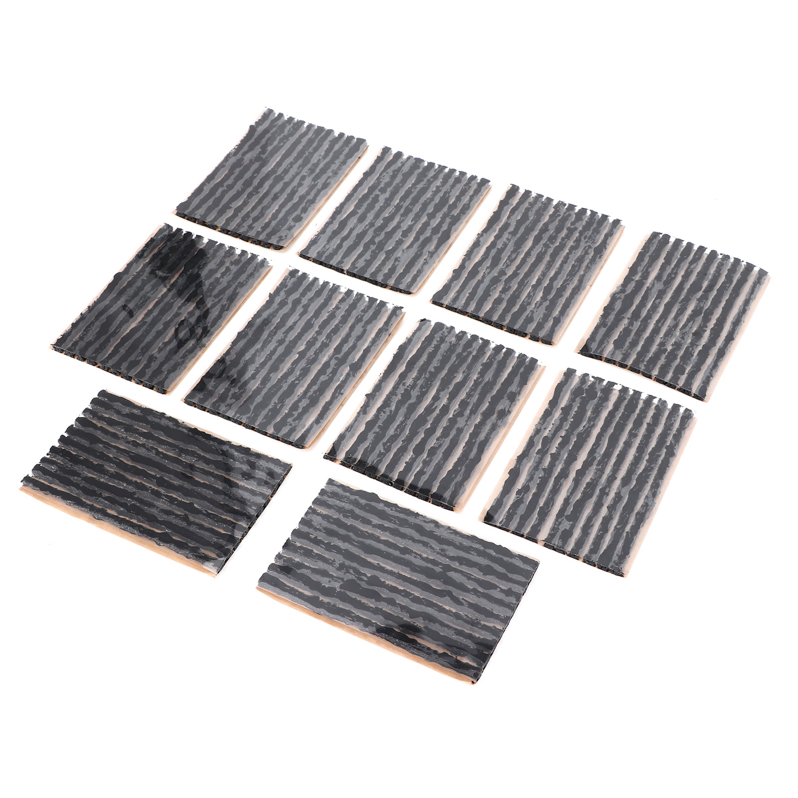 Black 100pcs Rubber Tire Seal Plug 100x3mm Tubeless Tyre Rubber Sealing Strip for Car Motorcyclew Yctze Tire Repair Plug 