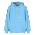 thumbnail image 6 of Mens Hoodies Soild Color Pullovers ,Spring Winter Oversize Loose Hoodie Casual Sweatshirt ,Long Sleeve Full Zip Hooded With Pocket Outerwear Clothes S, 6 of 6