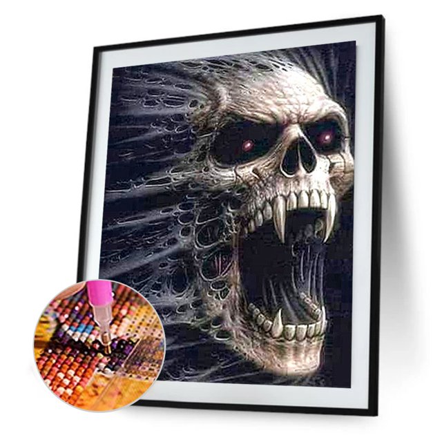 Cuadros Decorativos 5D bricolaje completo taladro diamante pintura cráneo Cruz puntada bordado mosaico Kit Sywqhk Nuevos Originales