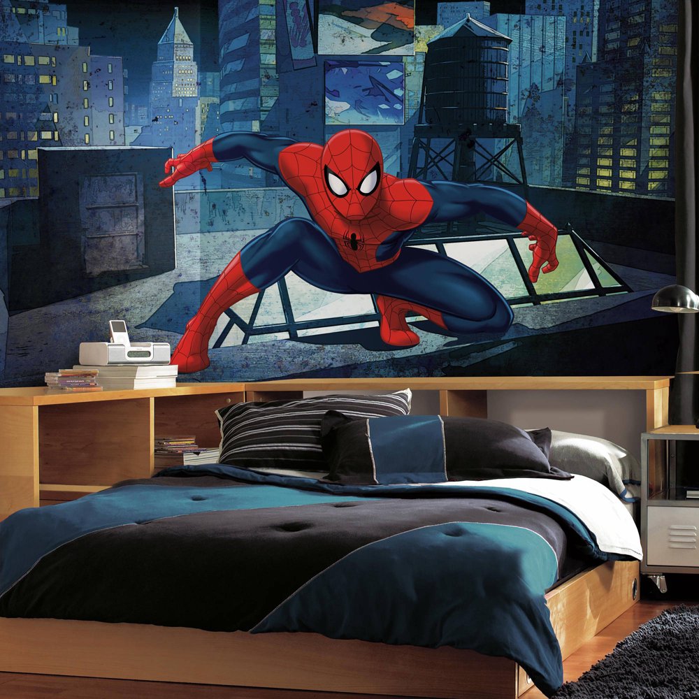 RoomMates Spiderman, Ultimate Spiderman CityScape XL Chair Rail