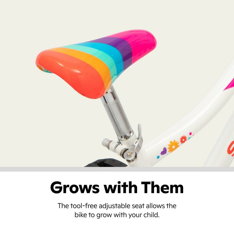 Schwinn Elise Kids Bike with Training Wheels, 16 Inch Wheels, Ages