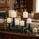thumbnail image 3 of Juego de 6 portavelas de hierro negro, juego de 6 portavelas decorativas de hierro de 4 y 4.7 y 6.4 pulgadas de alto, elegante soporte para velas LED y de cera, conos de incienso, spa bodas (velas no, 3 of 14