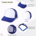 thumbnail image 7 of 10 PCS Sublimation Blank Trucker Hats, Comfortable Polyester Mesh Trucker Hats, Unisex Mesh Baseball Snapback Caps, Summer Mesh Caps for Men Women, 7 of 7