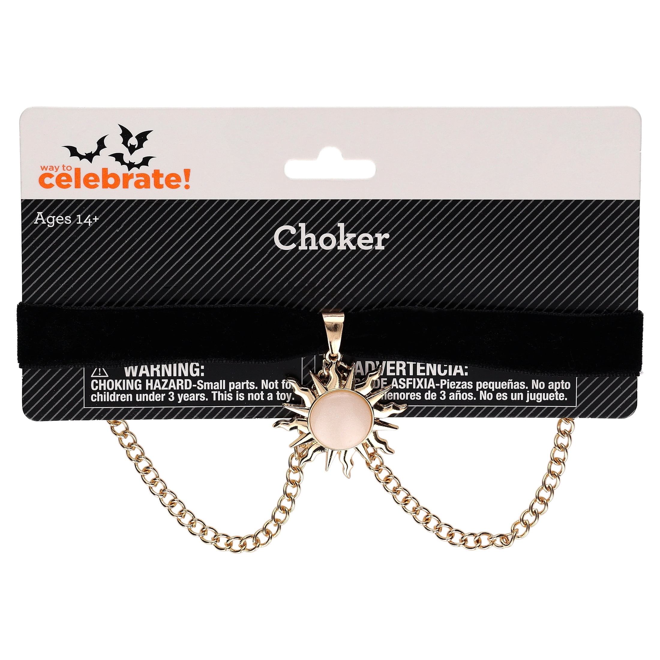 Celestial Sun Choker Costume Accessory for Adults, Gold, Halloween by Way To Celebrate