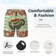 thumbnail image 3 of Fotbe Retro Cover For Coffee Traje de Baño para Hombre – Shorts de Natación de Secado Rápido con Forro y Bolsillos-3X-Large, 3 of 6