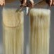 thumbnail image 2 of Cierre: BEEOS 613, cabello virgen de encaje real HD, rubio, 14 cm, 2 of 7