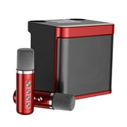 100W Karaoke Professional Subwoofer Sound 5 Voice Changing Modes for Red
