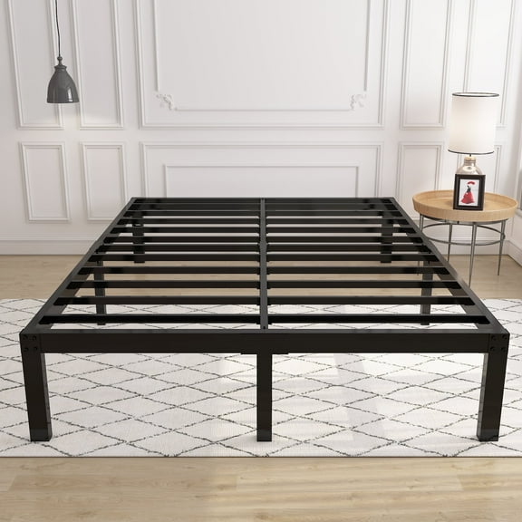 yookare 14" 4000lbs Heavy Duty Metal Platform Bed Frame, Queen