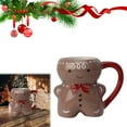 thumbnail image 5 of BLEEUS Gingerbread Man Ceramic Mug Christmas Gingerbread Man Cup 350ML (Coffee ) Christmas Essential (Coffee), 5 of 10
