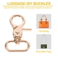 thumbnail image 3 of Shisuyan 5pcs Lobster Bag Handbag Shoulder Strap Clasp Clip Buckle Key Ring Snap Hook, 3 of 8