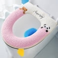 thumbnail image 1 of Meitianfacai Housse de Siège de Toilette Épaissie avec Poignée de Transport, Coussin de Siège de Toilette Amovible Chaud pour l'Hiver avec Conception Antidérapante, Protecteur de Siège de Toilette en Polyester Doux pour Toutes les Saisons à la Maison, 1 of 6