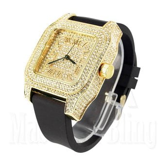 cubic zirconia iced out watch