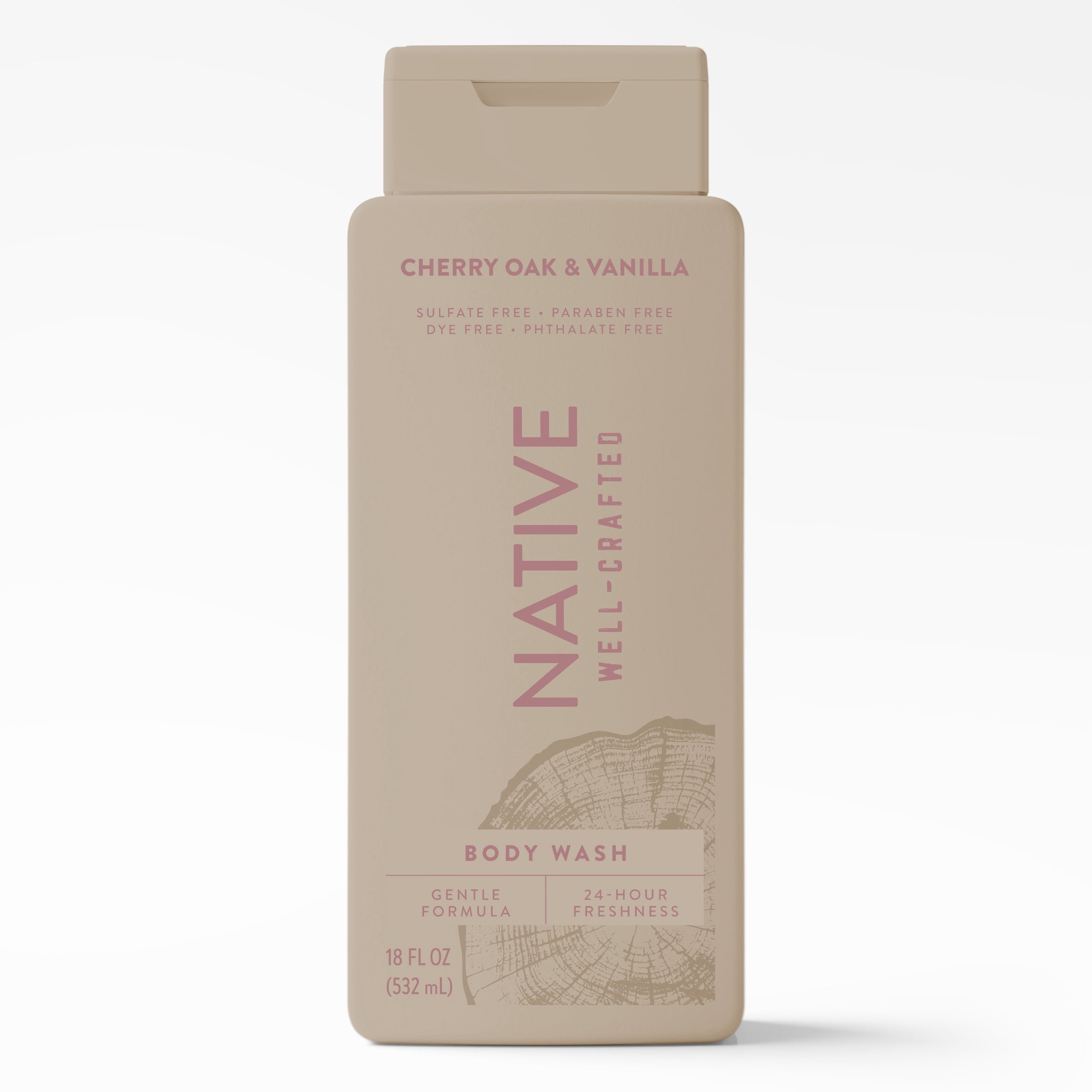 Native Body Wash for men, Limited Edition Cherry Oak & Vanilla, 18 fl oz