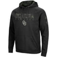 thumbnail image 2 of Men's Colosseum Black Oklahoma Sooners OHT Military Appreciation Camo Pullover Hoodie, 2 of 4