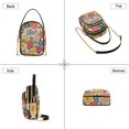 thumbnail image 3 of FORMRS Crossbody Bag for Women Quilted Travel Shoulder Cell Phone Purse with Chain Strap Handbag, Vibrant Flowers Pattern, 3 of 7