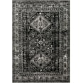 thumbnail image 2 of Hauteloom Toni Traditional Medallion Living Room Area Rug - Vintage Bohemian Carpet - Black, White, Gray - 8'10" x 12', 2 of 8