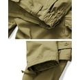 thumbnail image 6 of TRGPSG Women's Cargo Pants with 8 Pockets Cotton Casual Work Pants Y2k Camo Cargo Pants(No Belt),Khaki 16, 6 of 11