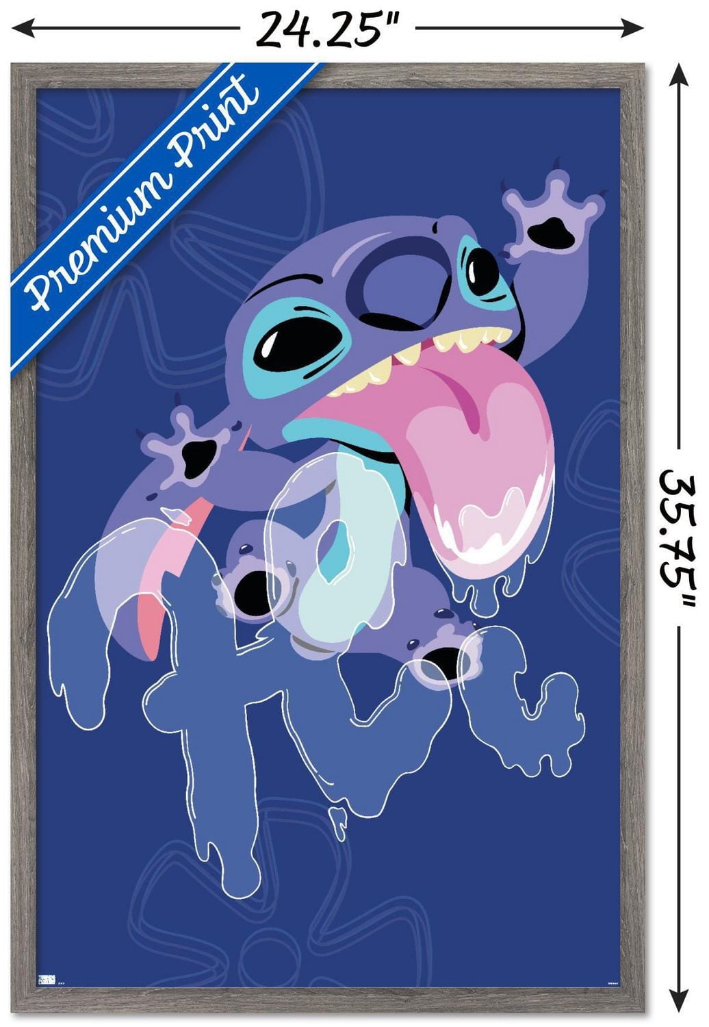 Disney Lilo And Stitch - Slobber Hi Wall Poster, 14.725" x 22.375" Framed