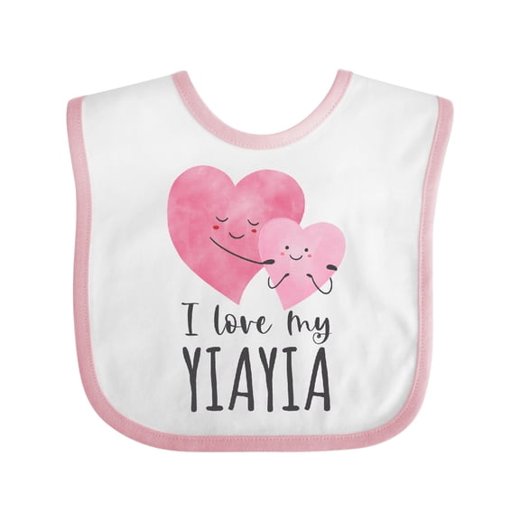 Inktastic I Love My Yiayia Boys or Girls Baby Bib