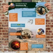 BBC Earth Excavate & Discover Gemstone Dig Kit, Kids STEM Geology Excavation Set for Boys and Girls, Ages 6+