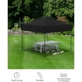 thumbnail image 2 of Memoryfield 10x10ft Pop up Canopy Tent, Outdoor Canopy with 3 Removable Sidewalls, Heavy Duty Commercial Instant Tent Shelter, Black, 2 of 7