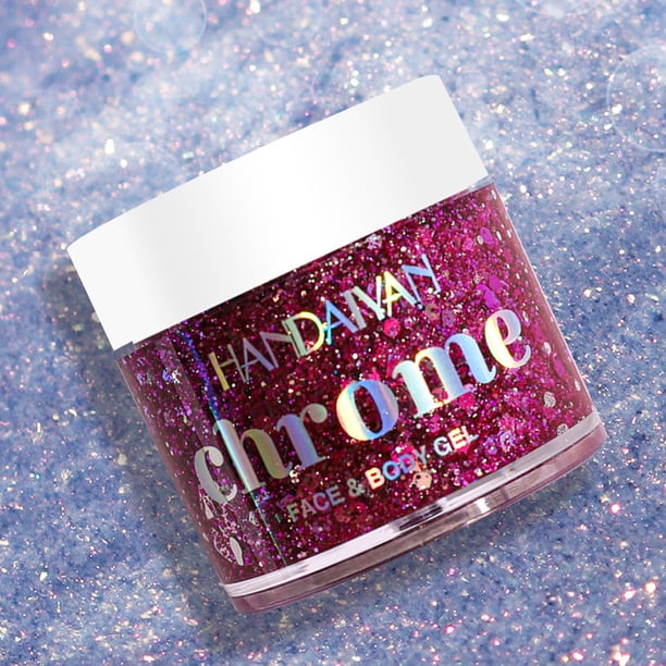 Body Glitter Gel de brillo de maquillaje de larga duración para maquillaje de escenario/festival/fiesta