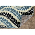 thumbnail image 4 of Capri Bridger Bone And Blue Transitional Rug 43 x 73 Easy Care Polypropylene, 4 of 6
