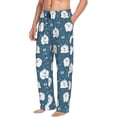 thumbnail image 2 of Goofa Christmas sheep Pattern Printed Soft Pajama Pants for Men, Wide Leg Comfy Casual Lounge Yoga Pants-Small, 2 of 9