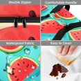 thumbnail image 4 of Watermelon Double Layered Insulated Refrigerated Lunch Bag with Large Capacity - Hand Carry Meal Bag - 7.1x11.4x16.1 Inches, 4 of 6