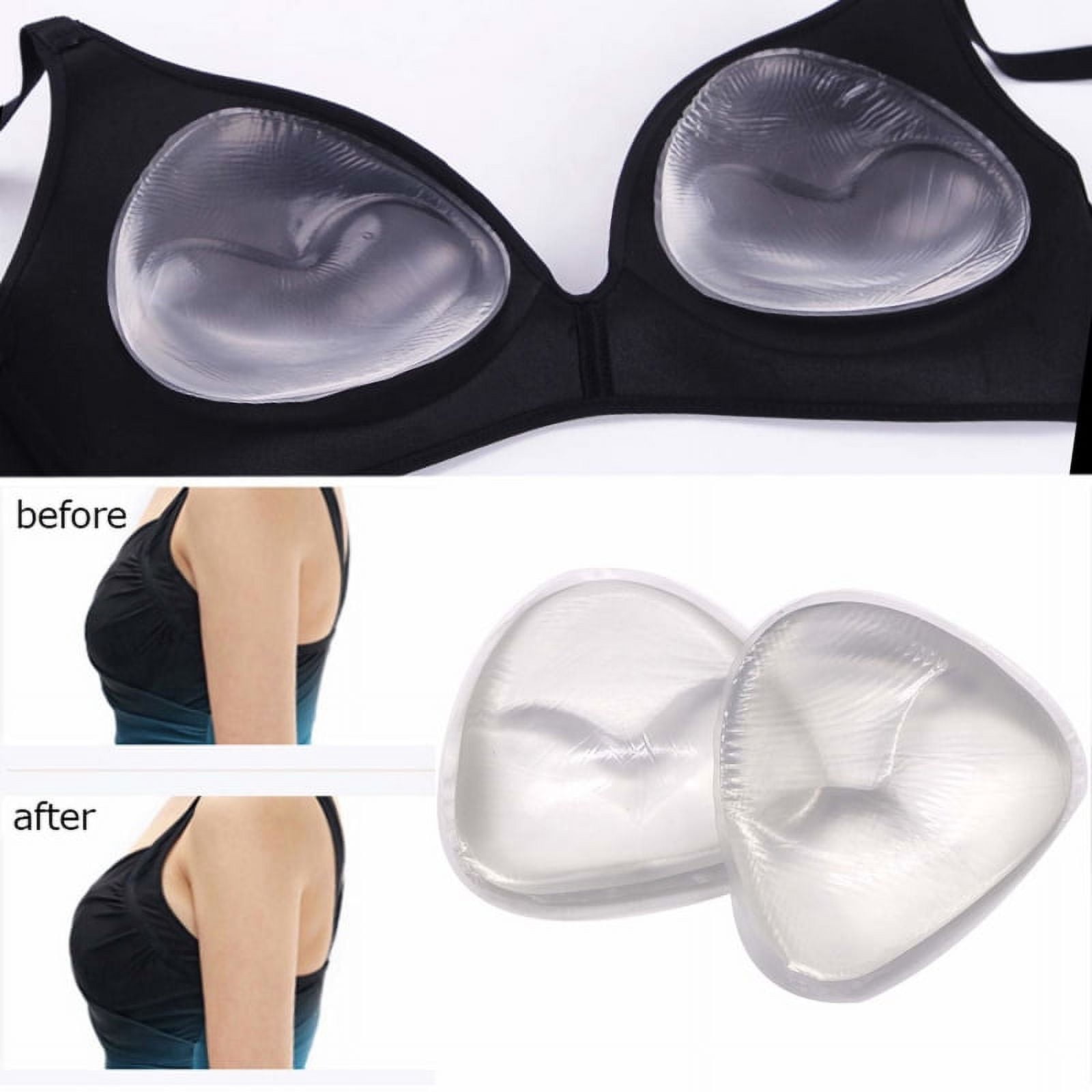 Breast Pad 1 Pair 8CM Sexy Thick Latex Bra Pads Breast Insert Push Up Bra  Enhancer Swimsuit Bikini Padded Removeable Chest Accessories 230615