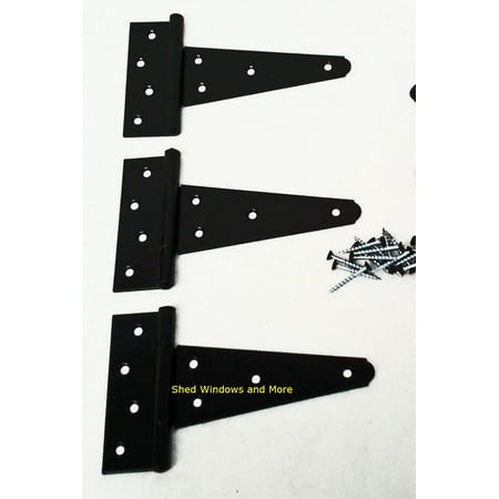 6 Shed T Hinges Set Of 3 Shed Hinge Barn Door Hinge Playhouse
