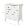 thumbnail image 3 of Jela Solid 3 Drawer Dresser - White, 3 of 10