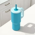 thumbnail image 2 of Mainstays 20 oz Stainless Steel Double Wall Tumbler, Straw Lid,Blue Color, 2 of 6