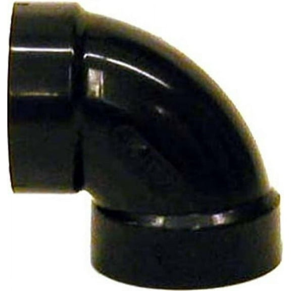 Charlotte Pipe  3 in. Hub   x 3 in. Dia. Hub  ABS  Elbow