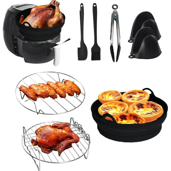 Air Fryer Accessories, 8-Piece Set for 8-Inch Round Air Fryers