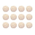 thumbnail image 1 of Unique Bargains 12 Pcs Wicker Rattan Balls 1.6 Inch Rattan Decorative Balls for Vase Fillers Home Decor White, 1 of 5