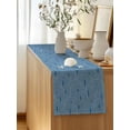 thumbnail image 5 of Table Runner 72 Inches Long for Kitchen Dining, Navy Blue Ombre Dresser Scarf Farmhouse, Dining Table Decorations for Wedding/Parties, Farmhouse Stripes Modern Abstract Art 13 x 72 In, 5 of 8