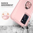thumbnail image 5 of Petocase for Moto G 5G Case,Heavy Duty Full Body Shockproof Kickstand with 360° Ring Holder Support Car Mount Hybrid Bumper Silicone Hard Back Phone Cover,Rose Gold, 5 of 8